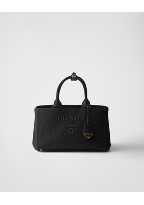 Prada Jardinière large cotton canvas handbag