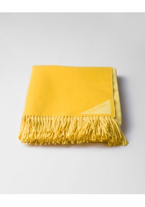 Light jacquard wool and cashmere plaid