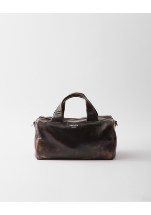 Small nappa leather duffle bag