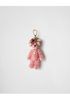 Teddy keychain charm