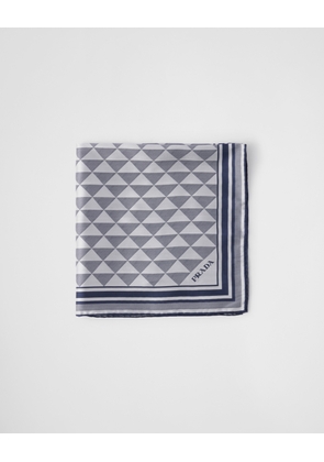 Jacquard silk scarf 55x55