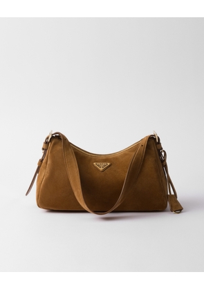 Prada Aimée medium suede shoulder bag