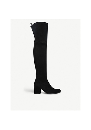 Womens Stuart Weitzman Tieland Velvet Over-The-Knee Boots