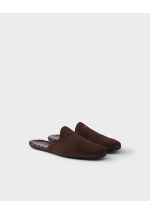 Suede mules