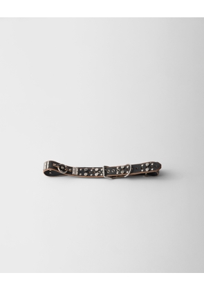 Studded leather belt
