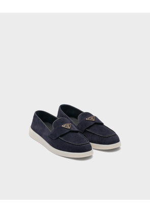 Suede leather loafers