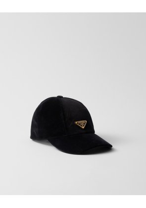 Velvet baseball cap