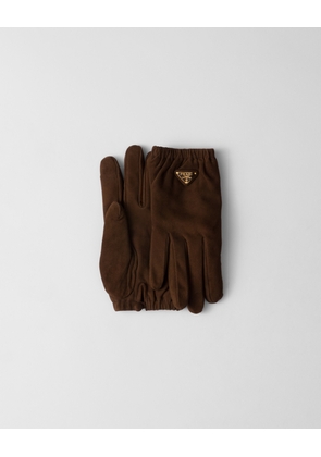 Suede gloves