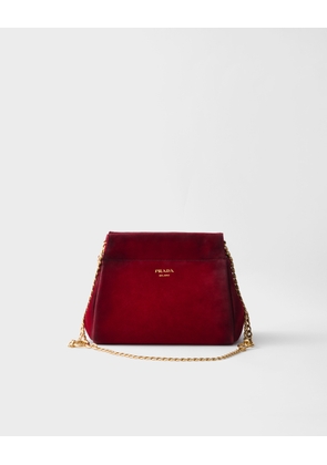 Prada Enchaîné mini suede bag