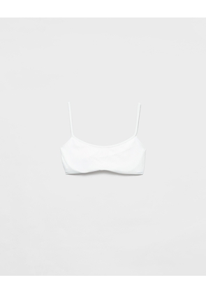 Stretch jersey bikini top