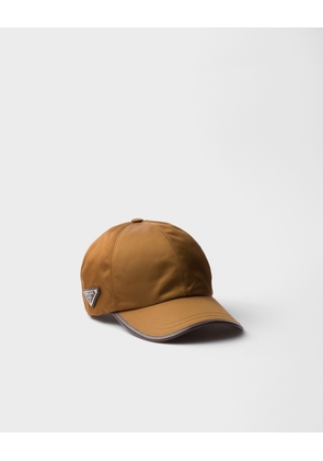 Re-Nylon and leather baseball cap