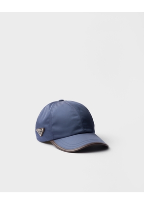 Re-Nylon and leather baseball cap