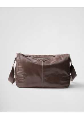 Leather shoulder bag