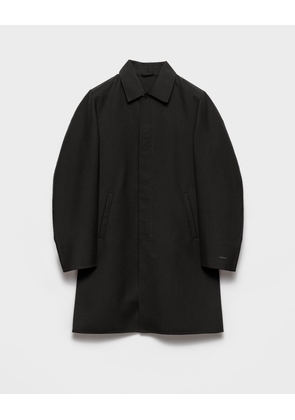 Mohair wool raincoat