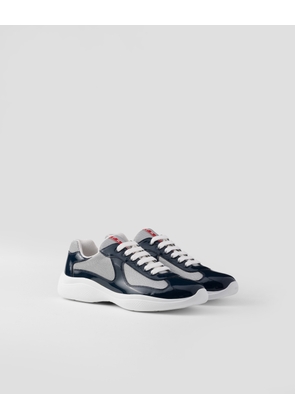Patent leather and technical fabric Prada America's Cup sneakers