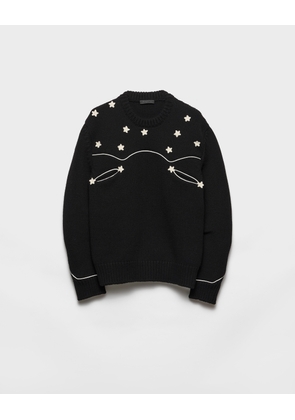 Oversized Shetland wool sweater