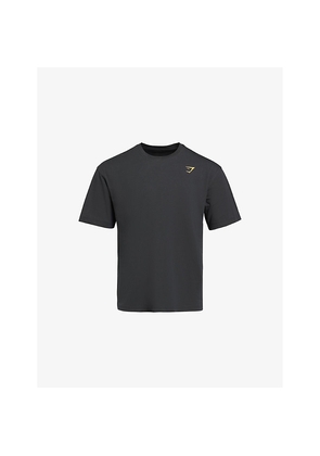 Mens Gymshark Power Logo-Print Stretch-Cotton T-Shirt