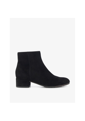 Womens Dune Pippie Wide-Fit Suede Ankle Boots