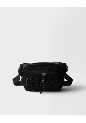 Prada Speedrock Re-Nylon and leather shoulder bag