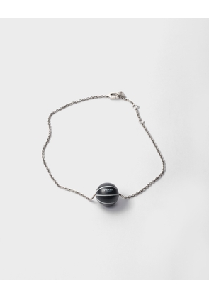 Metal basketball necklace
