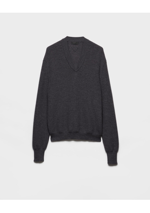 Wool V-neck sweater