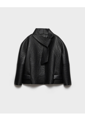 Bonded nappa leather jacket