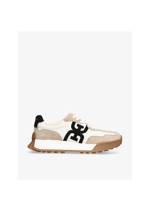 Womens Sam Edelman Langley Suede and Mesh Low-Top Trainers