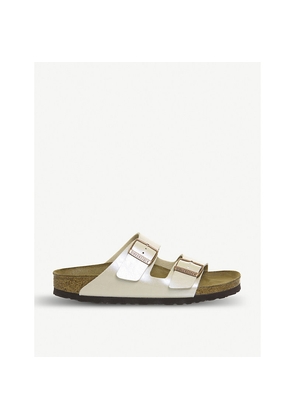 Womens Birkenstock Arizona Strappy Pearlescent Sandals