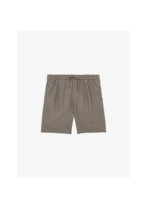 Mens Reiss Barges Drawstring Linen Shorts