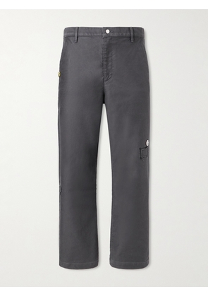 Enfants Riches Déprimés - Swiss Auto Dicky Straight-Leg Distressed Cotton-Drill Trousers - Men - Gray - UK/US 28