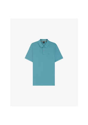 Mens Boss Pallas Embroidered-Logo Cotton Piqué Polo Shirt