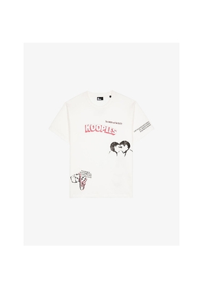 Womens The Kooples Graphic-Print Short-Sleeve Cotton T-Shirt