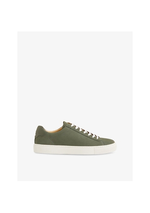 Mens Reiss Finley Nubuck-Leather Low-Top Trainers