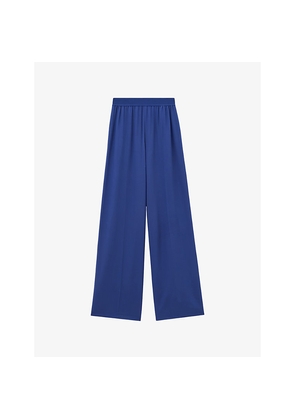Womens Joseph Hulin Wide-Leg Mid-Rise Silk-Crepe Trousers