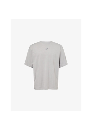 Mens Gymshark Power Oversized Cotton-Jersey T-Shirt