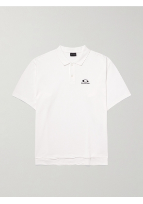 Balenciaga - Logo-Embroidered Cotton-Piqué Polo Shirt - Men - White - S