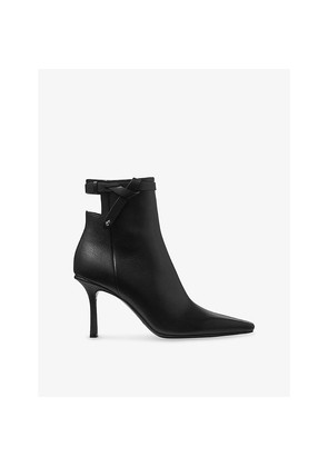 Womens Jimmy Choo Camie Ab 85 Leather Ankle Boots