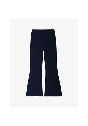 Womens Zadig&Voltaire Prevy Flared-Leg High-Rise Stretch-Woven Trousers