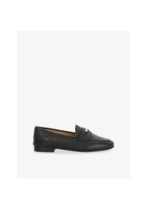 Womens Dune Greek Flat Leather Loafers
