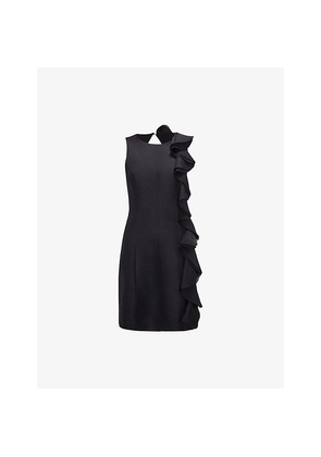 Womens Phase Eight Lois Ruffle-Embellished Woven Mini Dress