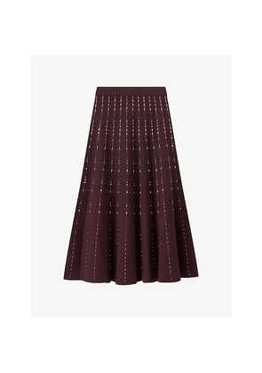 Womens Joseph Fragmented Stripes Knitted Maxi Skirt