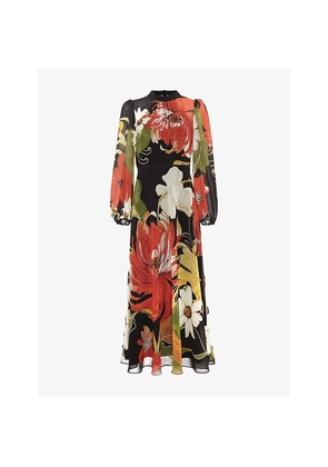 Womens Phase Eight Eve Floral Woven Maxi Dress