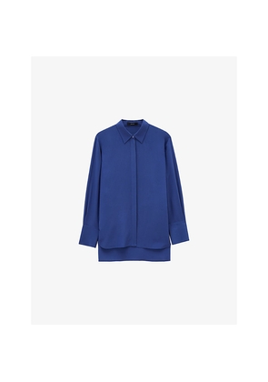 Womens Joseph Bold Relaxed-Fit Silk Blouse