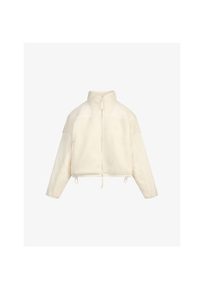 Womens Skims Teddy Boxy-Fit Fleece Jacket