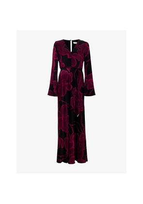 Womens Phase Eight Rhea Floral-Print Woven Maxi Dress