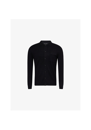 Mens Nobl Koen Long-Sleeve Knitted Shirt