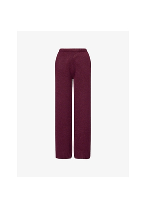 Womens The Couture Club Emblem Wide-Leg Knitted Jogging Bottoms