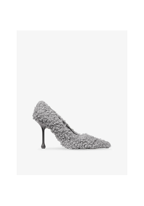 Womens Jimmy Choo Ixia 95 Shearling Pumps
