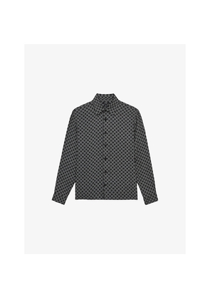 Mens Reiss Nix Medallion-Print Woven Shirt
