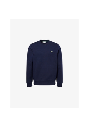 Mens Lacoste Brand-Patch Crewneck Cotton-Blend Sweatshirt